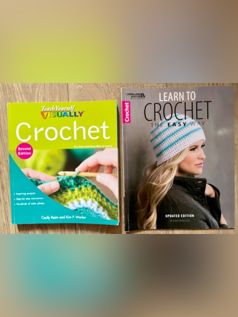 Lot of 2 Crochet instruction books with patterns